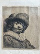 Rembrandt van 
Rijn (1606-69):
Portræt 1638 - 
"Man in a 
Broad-Brimmed 
hat"
Kobberstik på 
...