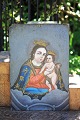 Tidligt 1800 tals Madonna maleri malet på metalplade med motiv af Jomfru Maria 
med Jesusbarnet...