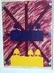 Bent Karl 
Jacobsen 
(f1934-2004):
Komposition 
"Landskab II" 
1983
Farvelitografi 
på ...