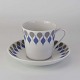Kaffekop med 
underkop i 
porcelæn fra 
stellet Dråbe - 
også kendt som 
Danild 66
Producent ...