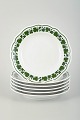 Meissen, 6 små 
tallerkener, 
stel Vine-Leaf 
Pattern, 
“Voller grüner 
Weinkranz”
Sæt med 6 små 
...