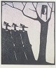 Åke Holm, 
Sverige.
Træsnit, Maria 
och de tre vise 
män, 1978.
Et dramatisk 
grafisk værk, 
hvor ...