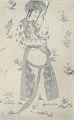 Gerhard 
Henning, 
Danmark.
Orientalsk 
klædt figur, 
radering, 1914.
Lysmål: H. 11 
cm, B. 7 ...