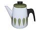 Hvid og grøn 
emalje Lotus 
kaffekande fra 
Cathrineholm i 
Norge.
Højde 19 cm. 
Der er et ...