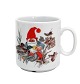 Mads Stage, 
Julekrus. Julen 
1996. Gammel 
nisse der 
fodrer 2 ænder. 
Højde 8 cm. 
Diameter 7,5 
cm. ...