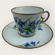 Royal 
Copenhagen, 
lille kaffekop 
i tyndt 
porcelæn 
dekoreret med 
"Liden klokke" 
(Campanula ...