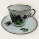 Royal 
Copenhagen, 
lille kaffekop 
i tyndt 
porcelæn 
dekoreret med 
Stedmoder 
blomster, 
#9075, Kop ...