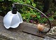 Dansk art deco 
klaverlampe, 
ca. 1930. Af 
mærket Ruko. 
Messing og 
kugle i 
alabast. Lysarm 
med ...