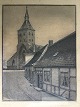 Thorvald 
Jørgensen (20 
årh):
Odense 
Domkirke "Sct. 
Knuds Kirke"
Radering på 
papir.
Sign.: ...