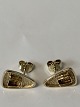 Earrings in 14 carat gold.
Measures 1.4 x 1.0 cm.