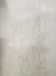 Carl V. Meyer 
(1870-1938):
Nøgen mand med 
kølle - 
Herkules 
Farnese 1893.
Akademitegning.

Bly ...