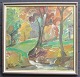 Nicolaisen, 
Peter (1894 - 
1989) Danmark: 
Et åløb i en 
park. Olie på 
lærred. 
Signeret. 51 x 
57 ...