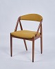Dining chair, model 31 by Kai Kristiansen. Teak with curry yellow upholstery. Danish design from ...
