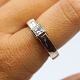 Birgitte Munch; A diamond ring of 14k white gold