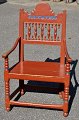 Armchair of 
painted beech 
wood 1812. 
Denmark. 
Painted red. 
5-part slatted 
back. The back 
is ...