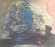 Odd Moe (f. 
1944)
“Rejse III”.
Mixed media på 
papir.
Et ekspressivt 
abstrakt værk 
med ...