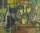 Pelle 
Montelius, 
svensk 
kunstner.
Olie på 
lærred.
Et ekspressivt 
maleri med 
kubistiske og 
...