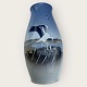 Bing & 
Grøndahl, Vase 
med Storkerede, 
# 1302/6250, 
højde 21cm, 1. 
sortering, fin 
stand.