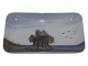 Royal Copenhagen Art Nouveau, small tray with a haystack.The factory mark tells, that this ...