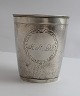 Jens Kjeldsen Sommerfeldt, Aalborg. Silver goblet. Height 8.5 cm. Diameter 7.5 
cm.