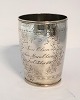 Jörgen Mönster, Copenhagen. Silver goblet. Height 9 cm. Diameter 6.5 cm. 
Produced 1812.