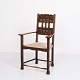 Antique oak 
armchair from 
the 1930s with 
striped 
upholstery.
— Origin: 
Denmark / 
Europe
— ...