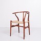 Hans J. Wegner Wishbone-chairs, model CH24. Mahogany with natural wicker. Carl Hansen & ...