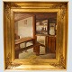 Michael Ancher painting.Michael Ancher; An interior oil painting.Without frame; 37 cm x 33 ...