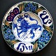 Aluminia 
faience 481/352 
Plate. Denmark. 
Queen Maud and 
King Haakon's 
7th coronation 
plate 1906. ...