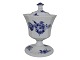 Royal 
Copenhagen Blue 
Flower Angular, 
rare lidded 
marmalade jar 
on stand.
The factory 
mark ...