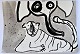 Kühl, Lena 
(1950 -) 
Danmark: Tiger 
og elefant, 
2021. Tusch på 
papir. 
Signeret: Lena 
Kühl 2021. ...