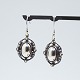 Georg Jensen; Heritage jewellery 2018. Pair of earrings made of sterling silver.1.3 cm x 3.5 ...