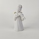 Figur med motiv 
af en engel som 
spiller på 
violin. Figuren 
er i hvidt 
porcelæn med 
forgyldte ...