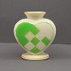 Aluminia green christmas heart in faience. With space for a candle and two branches. H. 7.5 cm. ...