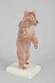 Erich Hösel for MeissenModelled in 1908.Porcelain figure of a standing brown bear in a ...