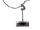 Jørgen Jensen Pewter
Large pendant with purple glass stone and 
necklace