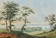 Holm, Peter 
(1798 - 1875) 
Danmark: 
Sommerlandskab 
med udsigt til 
Århus Bugten og 
byen. Set fra 
...