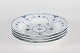 Royal 
Copenhagen 
Musselmalet 
Halvblonde 
Store dybe 
tallerkner nr. 
1/565
Diameter 24,8 
cm ...