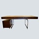 Bodil Kjær 
freestanding 
office desk in 
Wengé wood and 
chromed steel 
legs. Four 
lockable 
drawers. ...