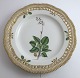 Royal Copenhagen. Flora Danica plate w. open-work border. Diameter 25 cm. Model 3553. (1 ...