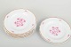 HollóházaSix salad plates, mid 20th century.Set of six elegant porcelain salad plates with ...