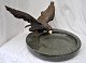 Large French 
bronze eagle 
mounted on a 
marble dish, 
art nouveau, 
circa 1900. 
Eagle with 
spread ...