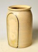 Danish ceramist, 20th century: Stoneware vase. Grayish glaze with decoration on the side. ...