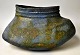Caruso, Nino (1928 - 2017) Italy: Large table bowl. Unique. Red clay with structure. Glazes in ...