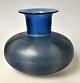 Glass artist 
(20th century): 
Vase. Unique. 
Blue glass. 
Signed: BSC 
2000. H.: 12 
cm.