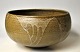 Danish ceramist (20th century): Large table bowl. Unique. Red clay. With decorations. Unsigned. ...