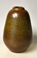 Starck, Marianne (1931 - 2007) Denmark: Vase. Stoneware. Unique. Brown glazed. Work for Michael ...
