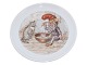 Royal Copenhagen ChristmasSmall dish with gnome and cat 10.2 cm.