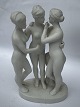 Design Bertel Thorvaldsen: De tre gratier i Bisquit porcelæn. I god stand. Ikke fabriksmærket. ...