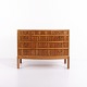 Chest of drawers from the 1940s designed by Ole Wanscher. Made in walnut veneer with brass ...